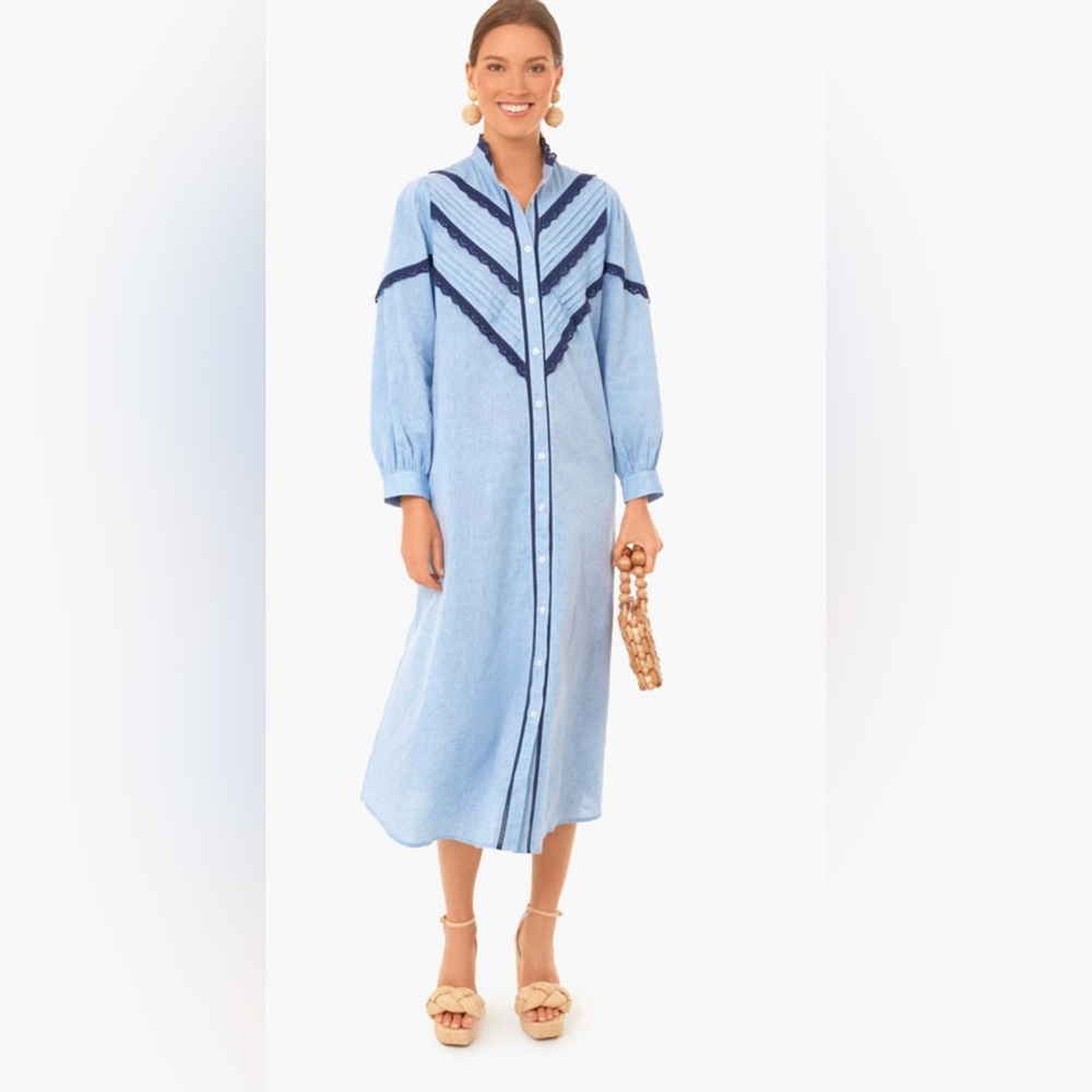 JOLENE CHAMBRAY MIDI DRESS